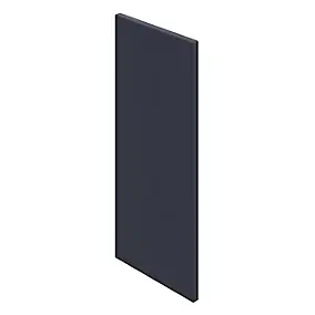 Panneau de finition haut Goodhome Garcinia et Stevia bleu mat H. 72 cm x l. 32 cm x Ep. 18 mm