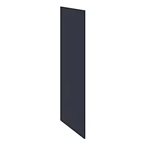 Panneau de finition colonne Goodhome Garcinia et Stevia bleu mat H. 201 cm x l. 57 cm x Ep. 18 mm