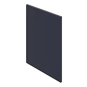 Panneau de finition bas côté gauche Goodhome Garcinia et Stevia bleu mat H. 72 cm x l. 57 cm x Ep. 18 mm