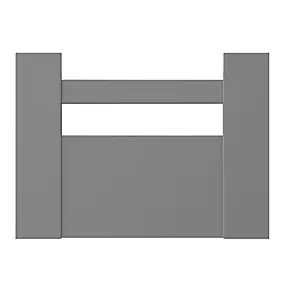 Façade de casserolier de cuisine Soto gris anthracite mat l. 30 cm GoodHome