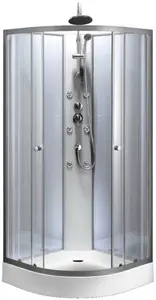 Cabine de douche 85 x 85 cm "Grey & Silver"
