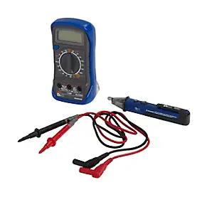 Kit de testeur électrique multimètre + testeur de tension Diall