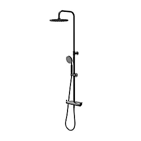 Colonne de douche thermostatique GoodHome Selenga noir