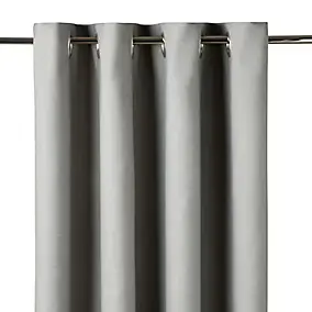 Rideau uni Milone 260 x 140 cm GoodHome gris clair