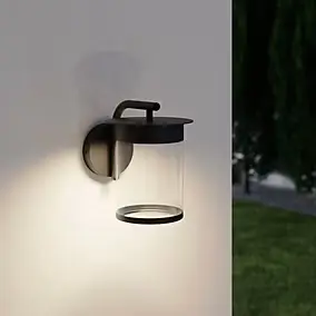 Applique murale Beret LED intégrée 800lm 11W IP44 GoodHome noir