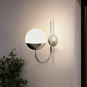 Applique murale Jarrow E27 25W IP44 GoodHome gris chrome