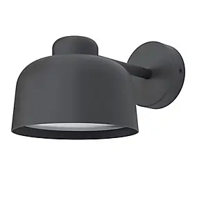 Applique murale Batley LED intégrée 800lm 15.5W IP44 GoodHome gris anthracite
