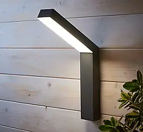 Applique murale Kalari LED intégrée 1200lm 23W IP54 GoodHome gris anthracite
