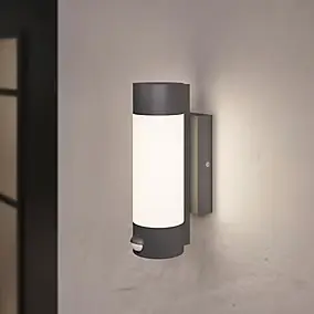 Applique murale à détection Callisto 800lm 14W IP44 GoodHome gris anthracite