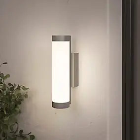 Applique murale Callisto taille M LED intégrée 1400lm 16W IP44 GoodHome gris anthracite