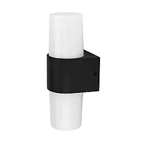 Applique murale LED intégrée Hurston 1000lm 12W IP44 GoodHome noir