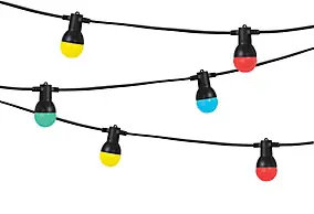Guirlandes lumineuses LED intégrée Barnaby IP44 GoodHome Multicolore 10m