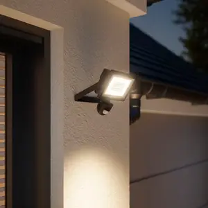 Projecteur à détection de mouvements Lucano IP65 20 W - Noir