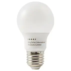 Ampoule LED A60 E27 470lm 4.8W = 40W Ø6cm blanc chaud