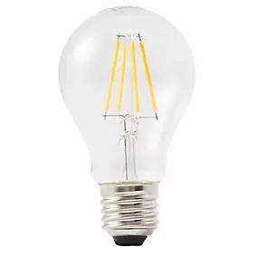 Ampoule LED à filament GLS E27 470lm 3.4W = 40W Ø6cm Diall blanc chaud