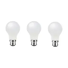 Lot 3 ampoules LED A60 B22 806lm 7.3W = 60W Ø6cm Diall blanc neutre
