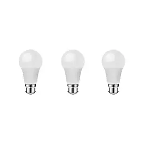 Lot 3 ampoules LED A60 B22 1521lm 13.8W = 100W Ø6cm Diall blanc chaud