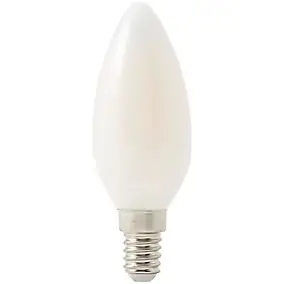Ampoule LED à filament flamme E14 470lm 3.4W = 40W Ø3.5cm Diall blanc neutre
