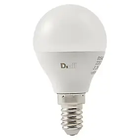 Ampoule LED mini globe E14 250lm 2.2W = 25W Ø4.5cm Diall blanc chaud