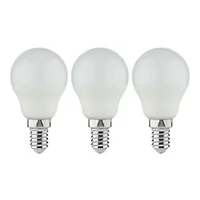 Lot 3 ampoules LED mini globe E14 250lm 2.2W = 25W Ø4.5cm Diall blanc chaud