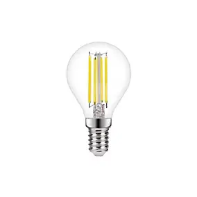 Ampoule LED à filament mini globe E14 470lm 3.4W = 40W Ø4.5cm Diall blanc neutre