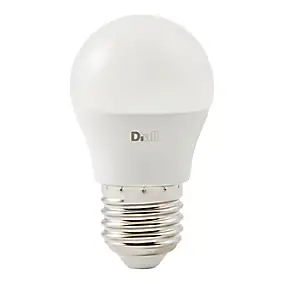 Ampoule LED mini globe E27 250lm 2.2W = 25W Ø4.5cm Diall blanc chaud