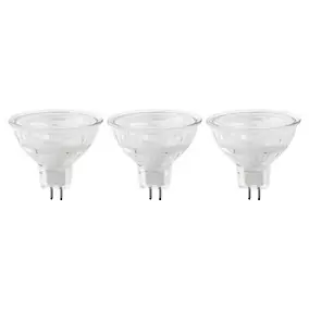 Lot 3 ampoules LED MR16 GU5.3 345lm 3.4W = 35W Ø4.4cm Diall blanc chaud