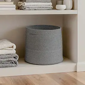 Panier de rangement Elland tressé Ebene GoodHome