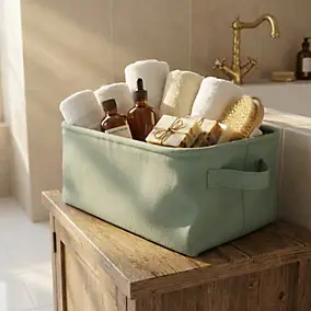 Panier de rangement Elland thé vert GoodHome