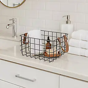 Panier de rangement Aetna Noir GoodHome