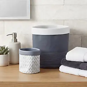 2 paniers de rangement Koros bleu nuit GoodHome