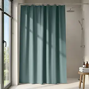 Rideau de douche vert Kina 180 x 200 cm GoodHome