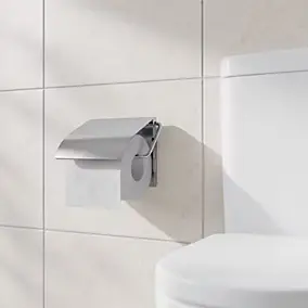 Dérouleur papier toilette Koros metal brosse GoodHome