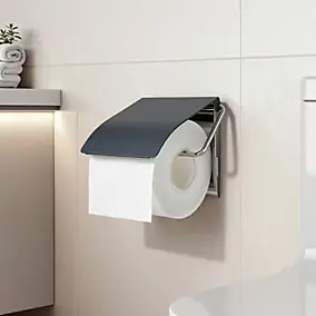 Dérouleur papier toilette Koros Bleu minuit GoodHome