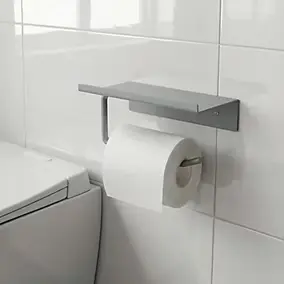 Dérouleur papier toilette Kina Gris mineral GoodHome