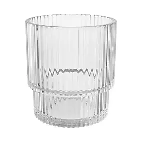 Gobelet en verre transparent Ø8 x H.9 cm GoodHome Cavalla