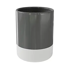 Gobelet Koros blanc et anthracite GoodHome