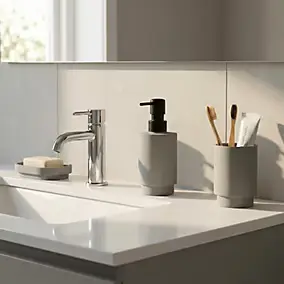 Distributeur de savon Kina gris mineral GoodHome