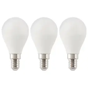 Lot 3 ampoules LED mini globe E14 470lm 5.3W = 40W Ø4.5cm Diall RVB et blanc chaud aux nuance blanc froid