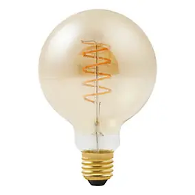 Ampoule LED E27 globe filament ambré 250 lm blanc chaud 5W Diall