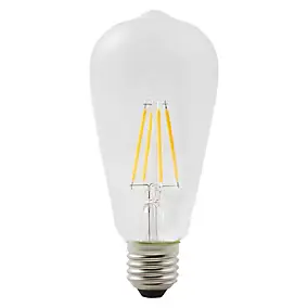 Ampoule LED à filament ST64 E27 470lm 3.4W = 40W Ø6.4cm Diall blanc chaud