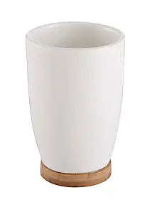 Gobelet Cervia blanc et bambou GoodHome