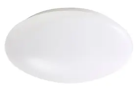 Plafonnier LED intégrée 1000lm 8W blanc neutre GoodHome Dea blanc H.8 x Ø25 cm