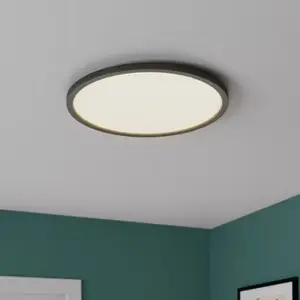 Plafonnier Led incluse "Medeas" noir mat - Cooke and Lewis