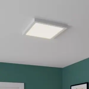 Plafonnier LED blanc carré "Hestia"