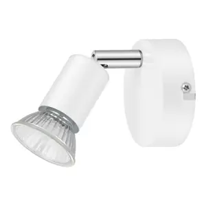 1 Spot GU10 blanc à visser 7 W 220 - 240V
