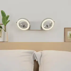 Spot LED incluse 2 tetes "Thalie"
