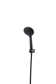 Trio douchette + flexible + support GoodHome Cavally noir