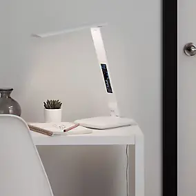 Lampe de bureau LED intégrée variable Conjola 600lm 12W IP20 variable GoodHome blanc