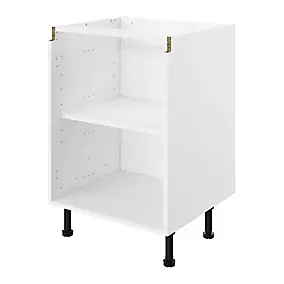 Caisson bas de cuisine blanc L. 60 cm Caraway Innovo GoodHome